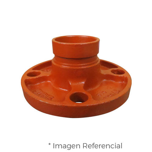 BRIDA (ADAPTOR FLANGE) TIPO ADAPTADOR ANSI 125/150 RANURADA FIERRO DUCTIL ASTM A536 CERTICACION UL/FM MOD. 321GA MECH (JINAN MEIDE)