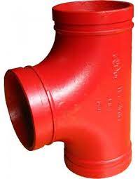 TEE RANURADA ESTANDAR FIERRO DUCTIL ASTM A536 CERTIFICACION UL/FM MOD. 130 MECH (JINAN MEIDE)