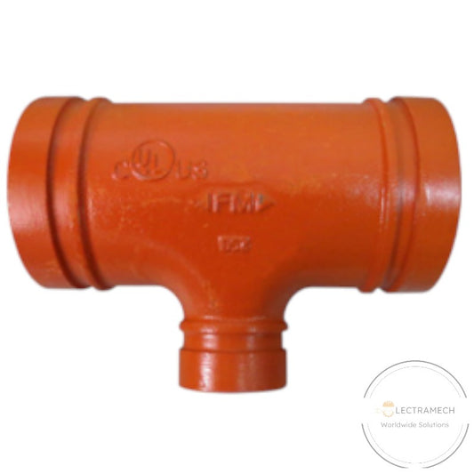 TEE REDUCTORA (REDUCING TEE) RANURADA FIERRO DUCTIL ASTM A536 CERTICACION UL/FM MOD.130R MECH (JINAN MEIDE)